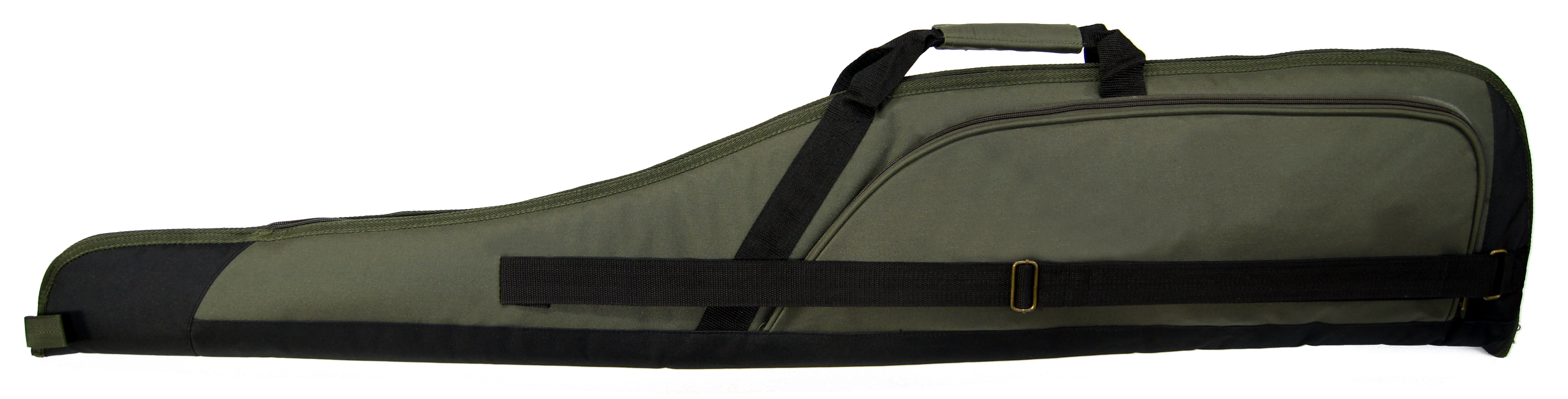 Gewehrtasche Grün / Schwarz mit 2 Taschen