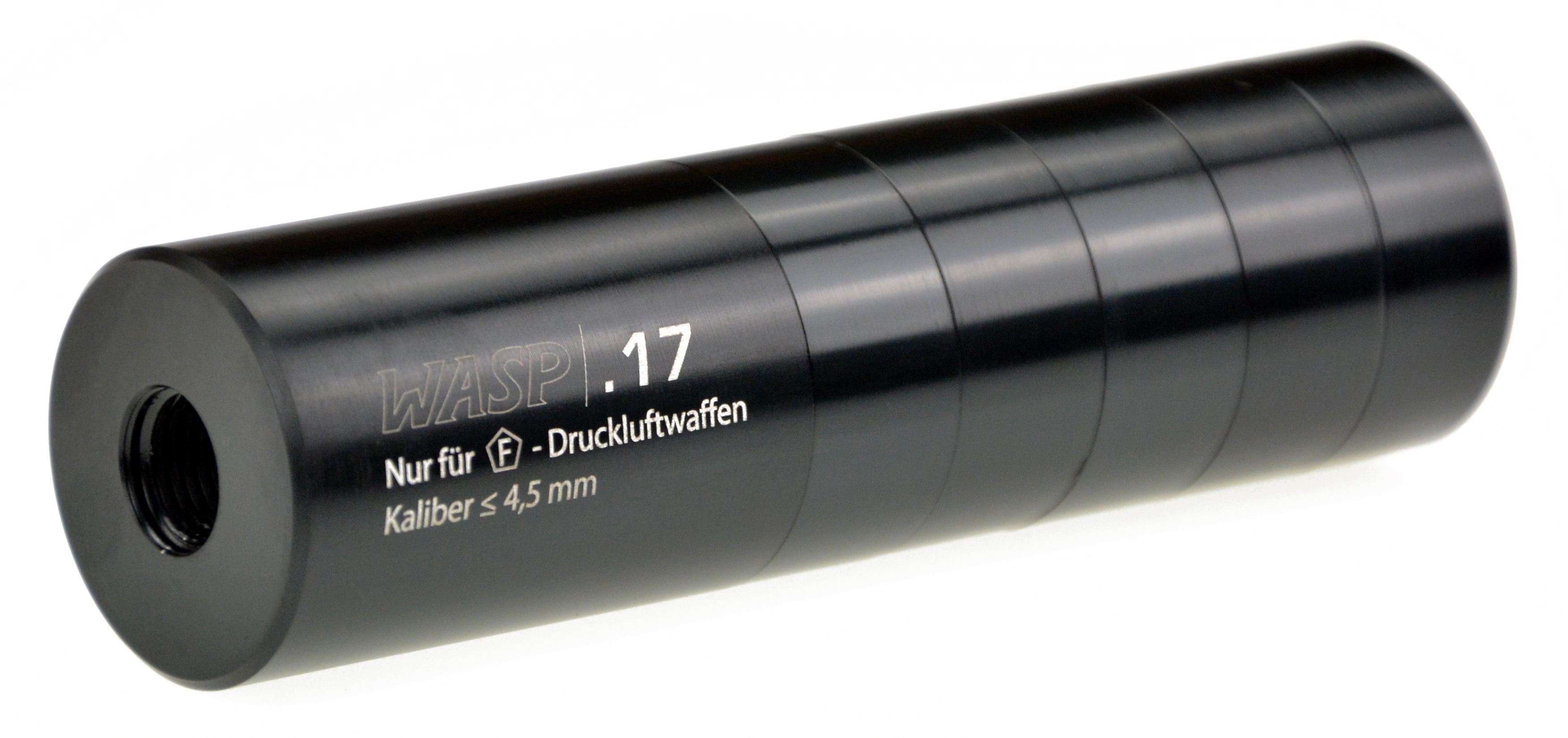 WASP .17 modularer Schalldämpfer für F-Druckluftwaffen