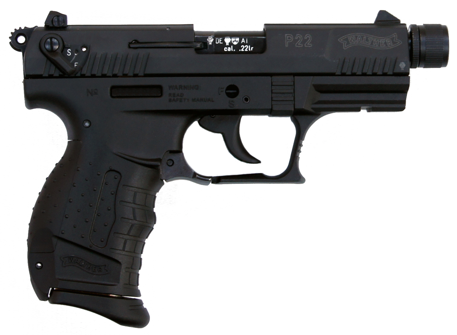 Walther P22 Gewindeadapter 1/2 X 20 UNF