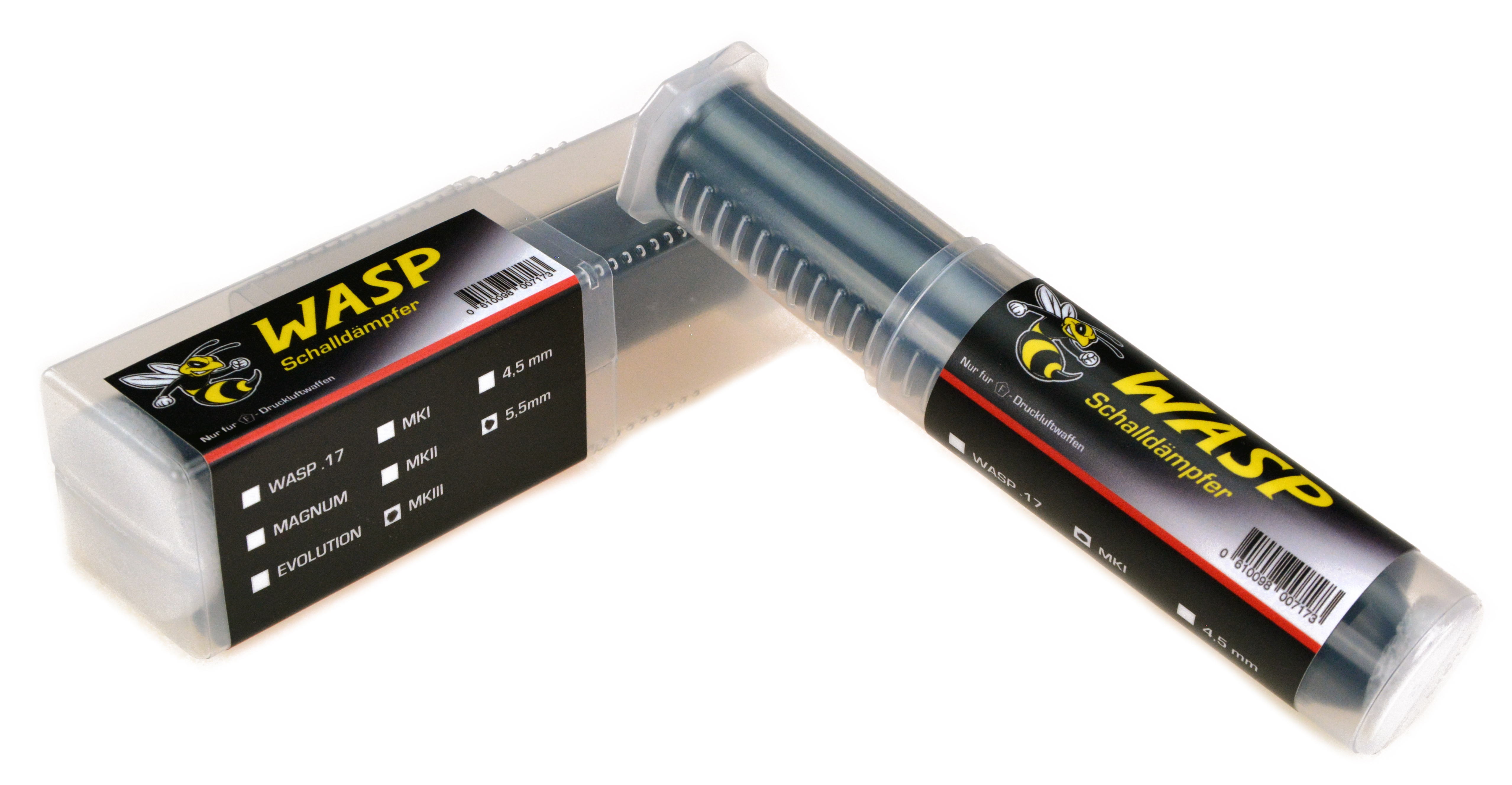 WASP .17 modularer Schalldämpfer für F-Druckluftwaffen